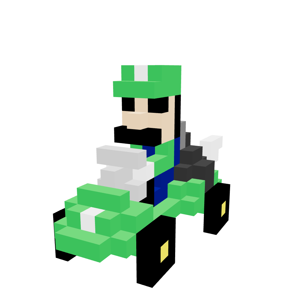 Luigi Armable 3D - Mario Kart - Pix Brix