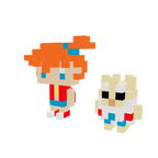 Misty y Togepi Armable 3D - Pokemon - Pix Brix