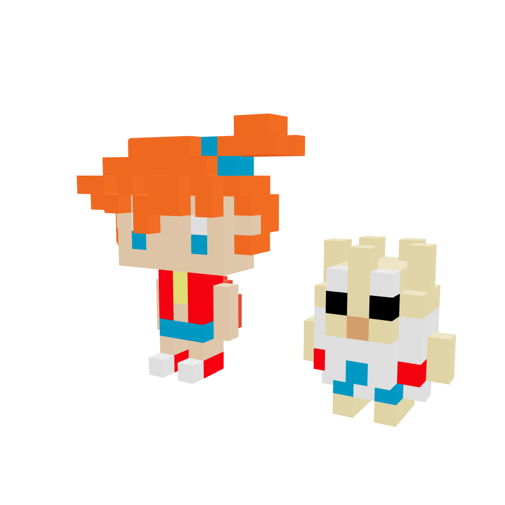 Misty y Togepi Armable 3D - Pokemon - Pix Brix
