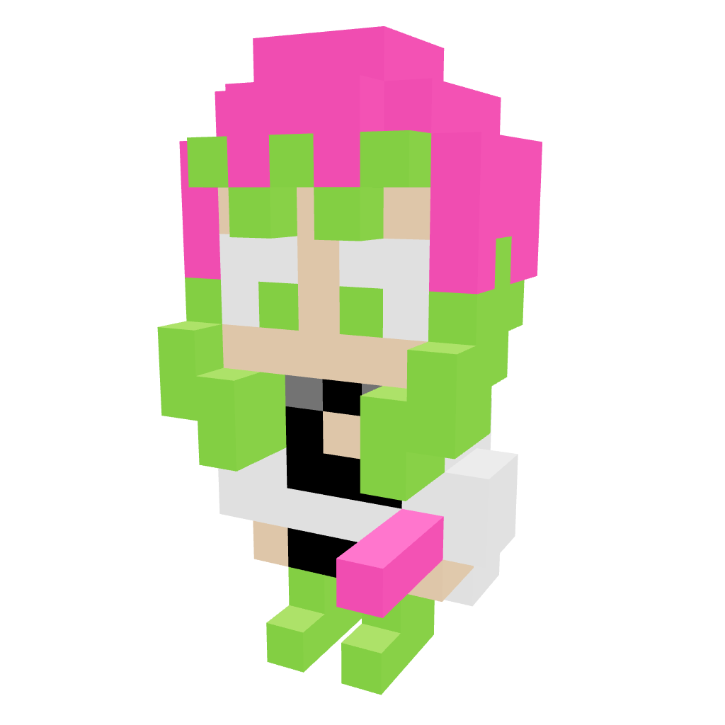 Mitsuri Kanroji Pequeño Armable 3D - Demon Slayer - Pix Brix