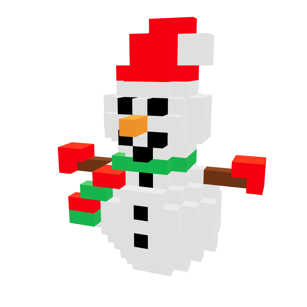 Muñeco de Nieve Armable 3D  - Navidad - Pix Brix