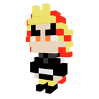 Kyojuro Rengoku Pequeño Armable 3D - Demon Slayer - Pix Brix