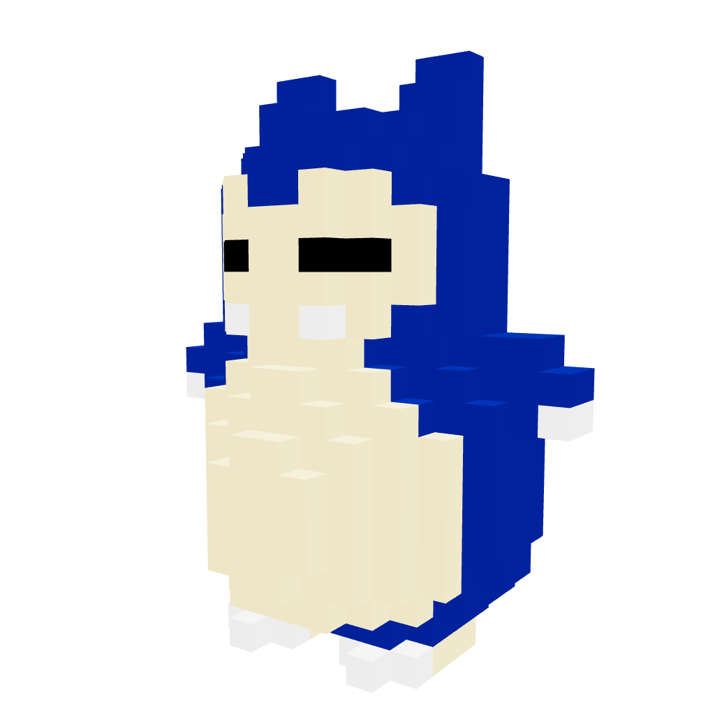 Snorlax Armable 3D - Pokemon - Pix Brix