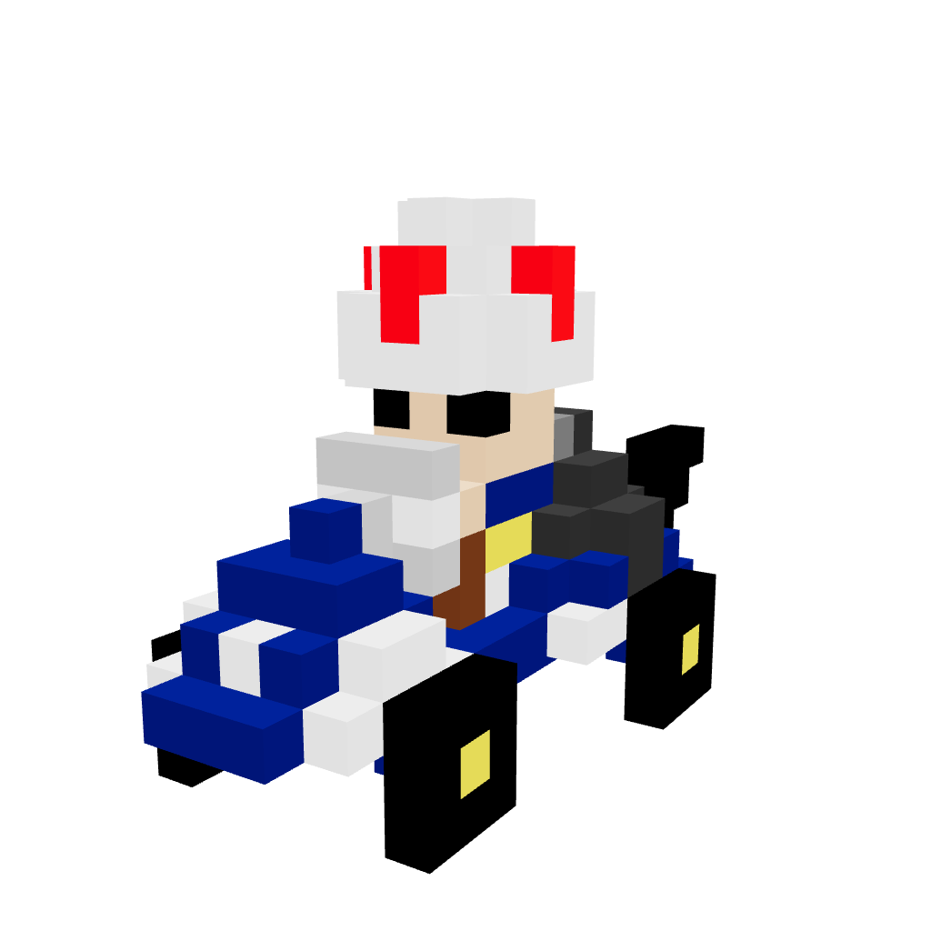 Toad Armable 3D - Mario Kart - Pix Brix