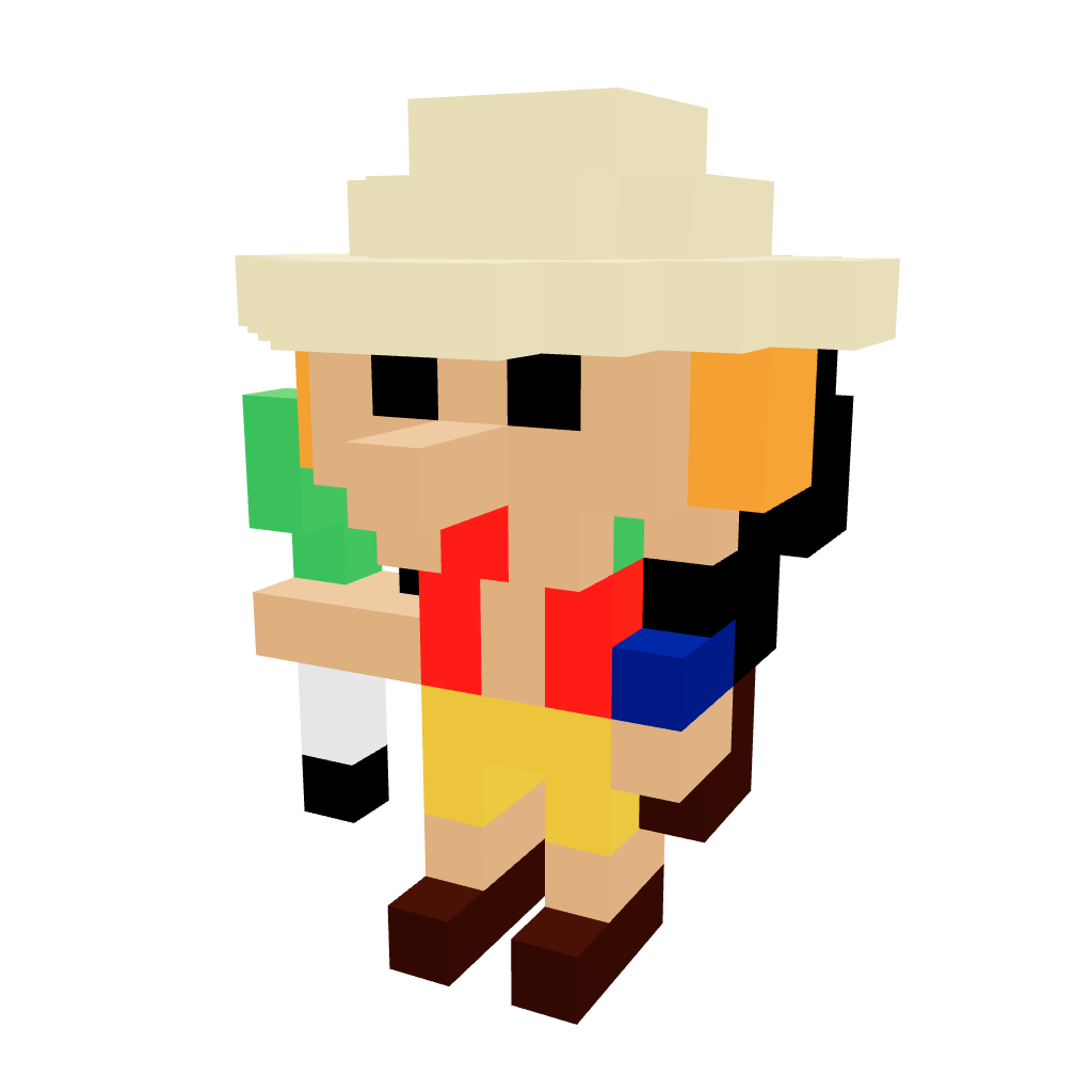 Usop Pequeño Armable 3D - One Piece - Pix Brix