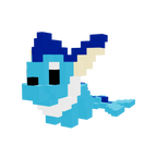 Vaporeon Armable 3D - Pokemon - Pix Brix