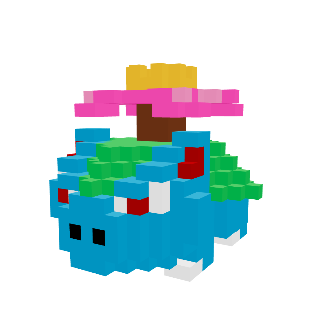 Venusaur Armable 3D - Pokemon - Pix Brix