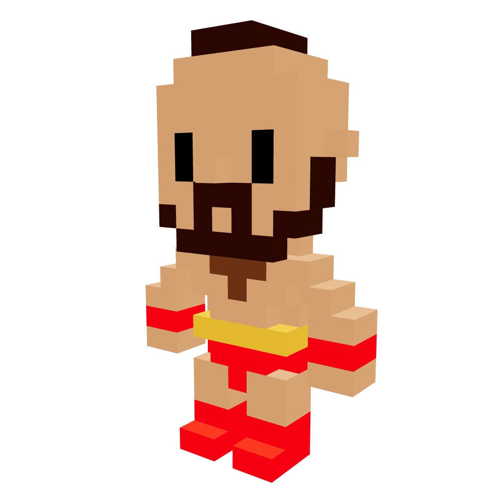 Street Fighter® - Zangief - Pix Brix 3D