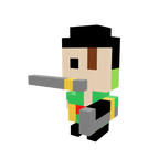 Zoro Pequeño Armable 3D - One Piece - Pix Brix