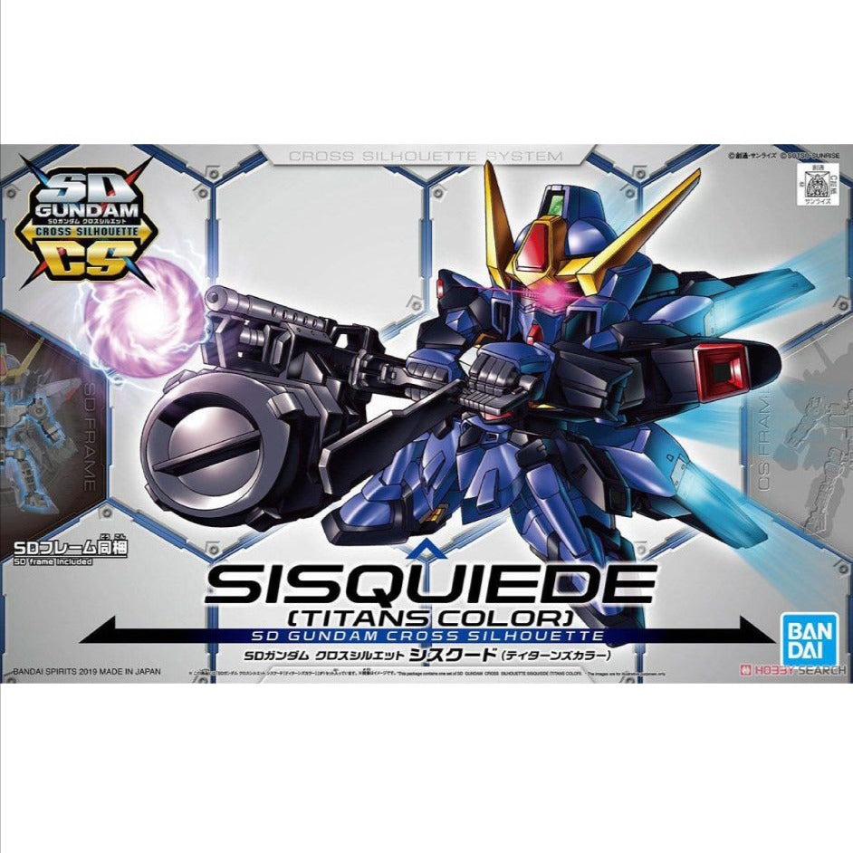 SD - GUNDAM CROSS SILHOUETTE SISQUIEDE TITANS COLORS - Model Kit Articulado - Bandai