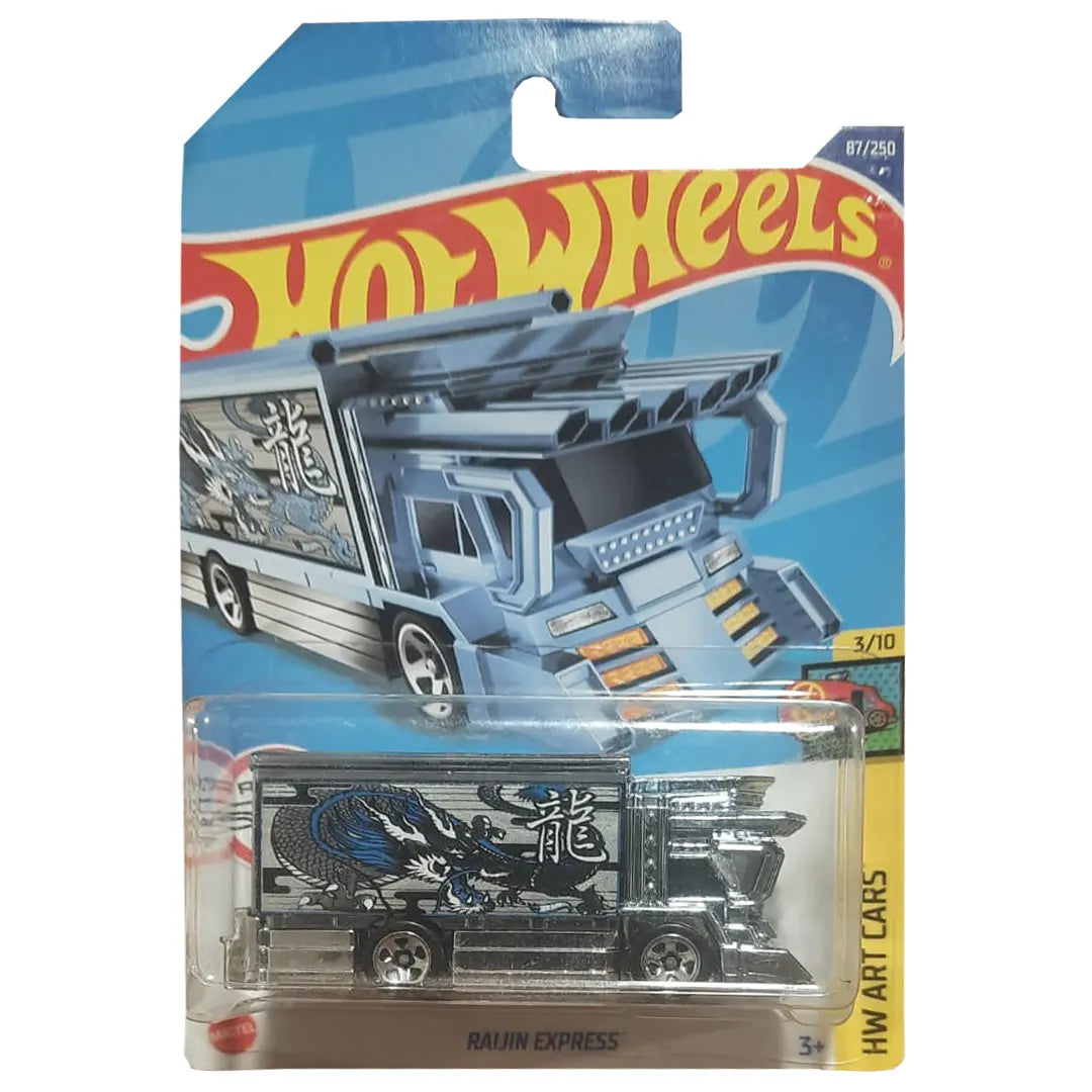 Voiture Hot Wheels RAIJIN EXPRESS 2022 - Série HW ART CARS N°3/10, échelle 1:60, Neuve