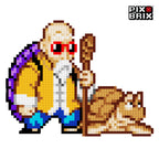 Maestro Roshi Puzzle 2D - 35 x 43cm - Dragon Ball Z - Pix Brix