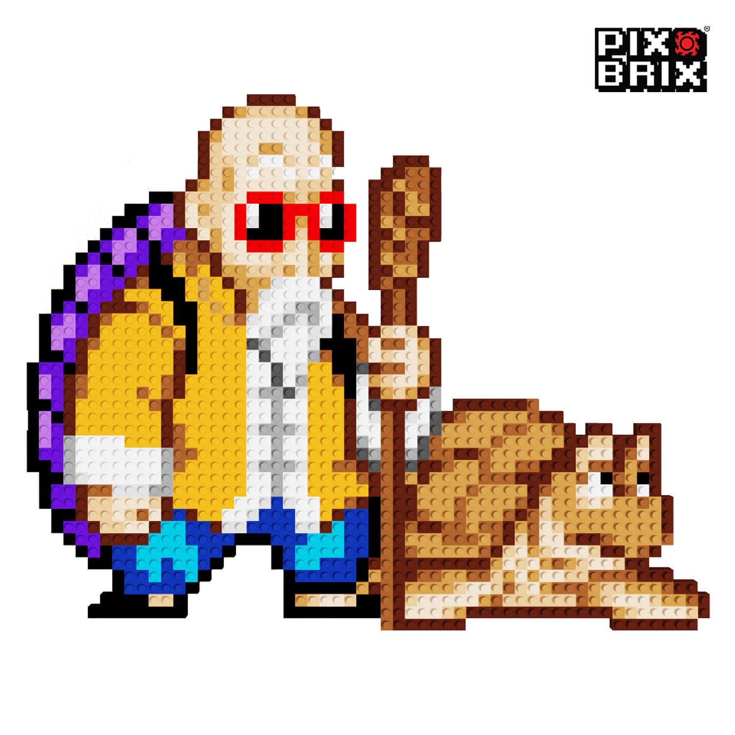 Maestro Roshi Puzzle 2D - 35 x 43cm - Dragon Ball Z - Pix Brix