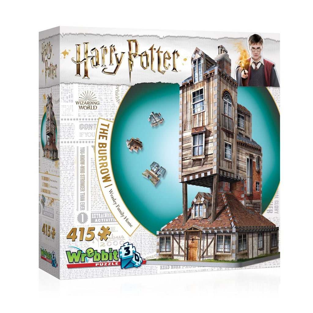 THE BURROW - WEASLEY FAMILY HOME - Harry Potter - Wrebbit Rompecabezas 3D
