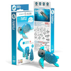 Tortuga de mar - Puzzle 3D de Cartón - Eugy Dodoland