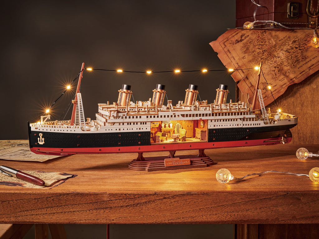 1912 Eternal Atlantic Voyager - Rompecabezas 3D - Maqueta de Madera Rolife