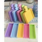 SET PRO - Pinzas Punta Fina + Bandejas Organizadoras - Mini 2.6mm - COLOR AL AZAR