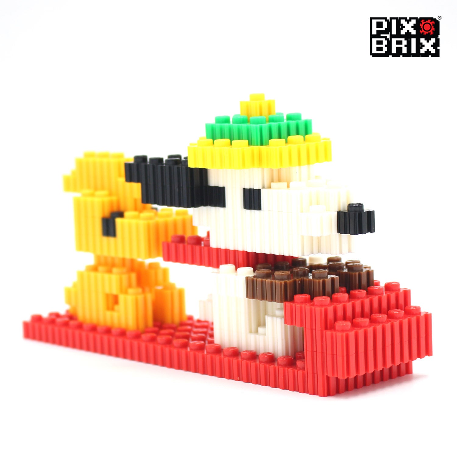 Snoopy Trineo Armable 3D  - Snoopy - Pix Brix