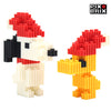 Snoopy y Woodstock Navideño Armable 3D  - Snoopy - Pix Brix