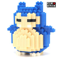 Snorlax Armable 3D - Pokemon - Pix Brix