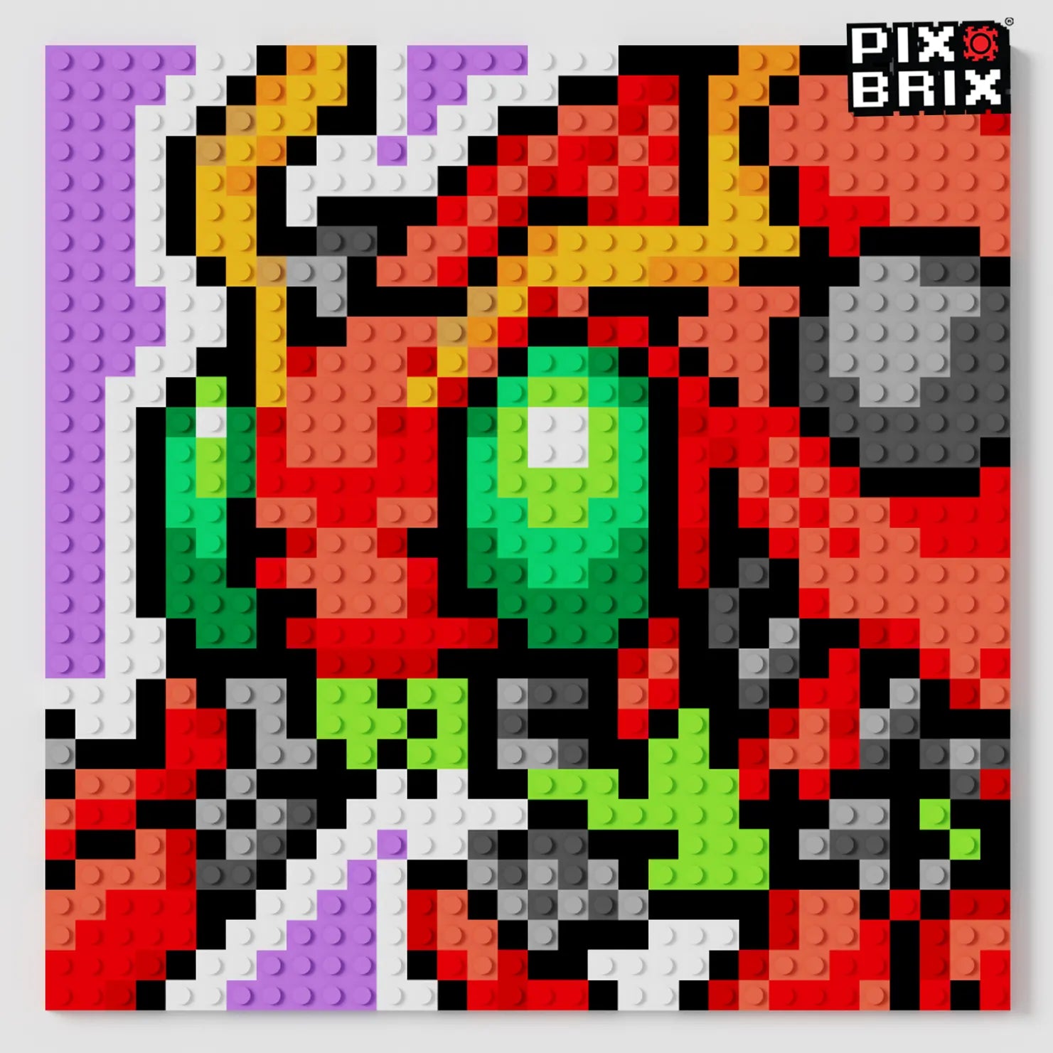 Tentomon Puzzle 2D - 25.5 x 25.5cm - Digimon - Pix Brix