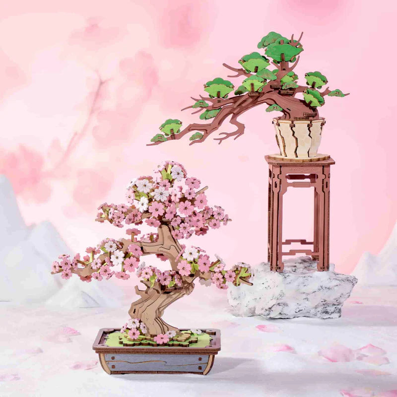 Sakura Bonsai - Rompecabezas 3D - Maqueta de Madera Rolife