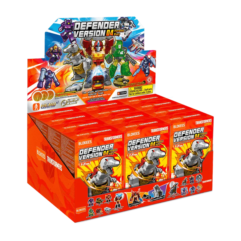 Figura Sorpresa - Transformers Defender Version 04 Tyrants Fury - Model Kit - BLOKEES