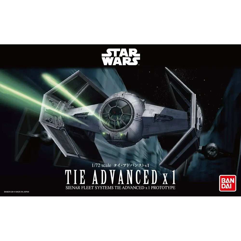 1/72 TIE ADVANCED x 1 - Model Kit Bandai - Star Wars