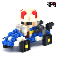 Toad Armable 3D - Mario Kart - Pix Brix