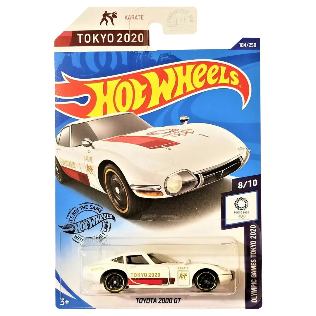 Hot Wheels Toyota 2000 GT Die-Cast Car – Tokyo 2020 Olympics Limited Edition (White, 184/250)