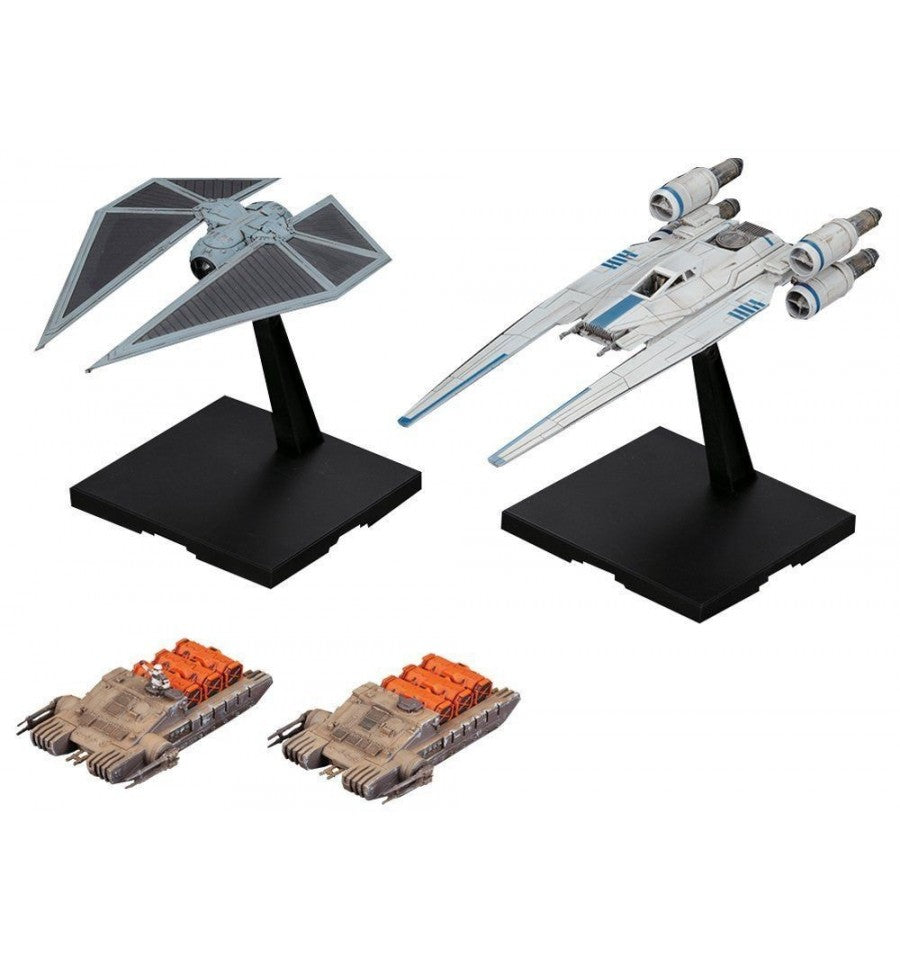 1/144 U-WING FIGHTER & TIE STRIKER BANDAI HOBBY - Star Wars - Model Kit Articulado Bandai