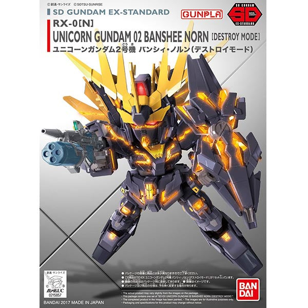 SD GUNDAM EX-STANDARD UNICORN 02 BANSHEE NORN (DESTROY MODE) - Model Kit Articulado - Bandai