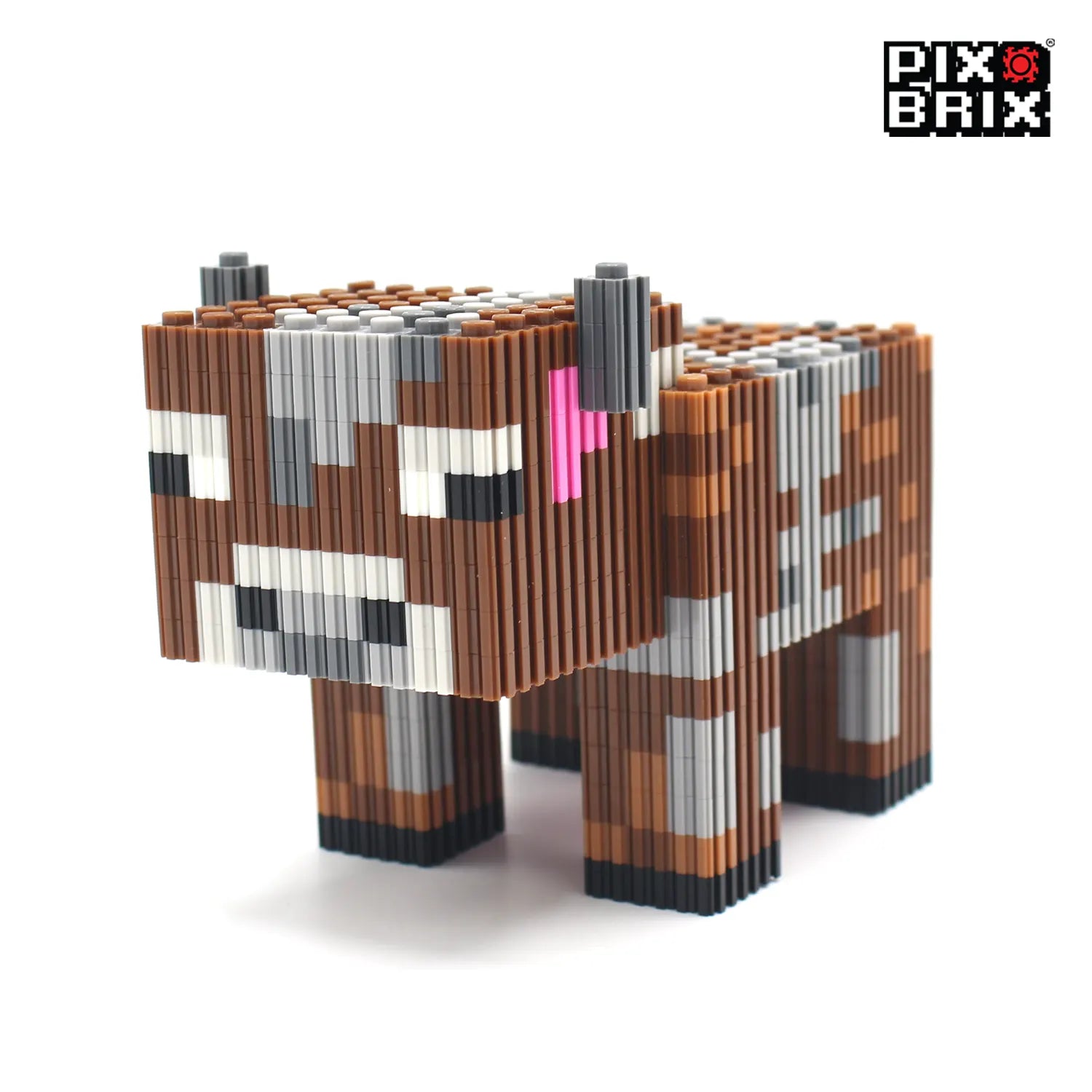Vaca Armable 3D - Minecraft - Pix Brix