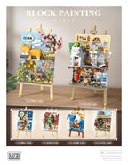 Cuadro Tom y Jerry - Armables con Bloques - Micro Block - LOZ