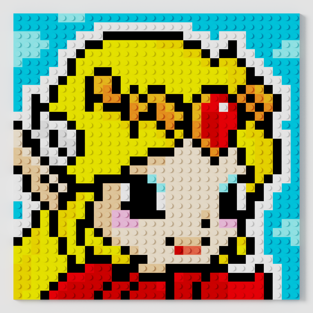 Zelda Puzzle 2D - 25.5 x 25.5cm - Pix Brix