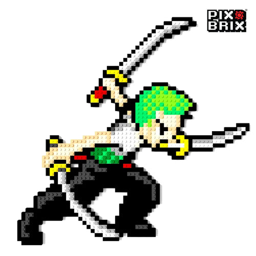 Zoro Puzzle 2D - 58 x 58cm - One Piece - Pix Brix – BlasterChile