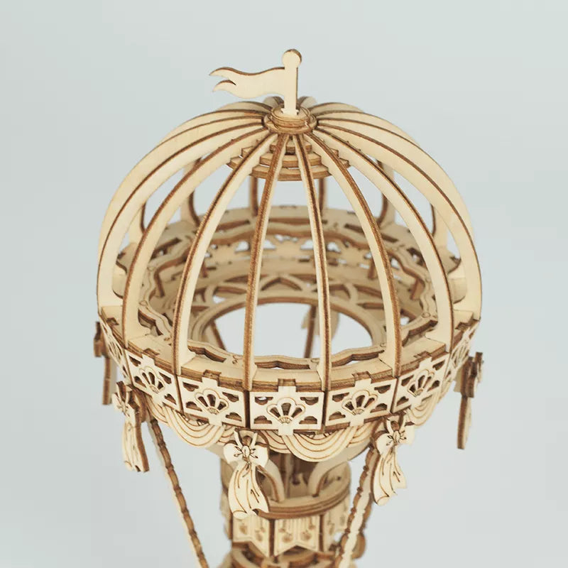 Hot Air Ballon - Rompecabezas 3D - Maqueta de Madera Rolife