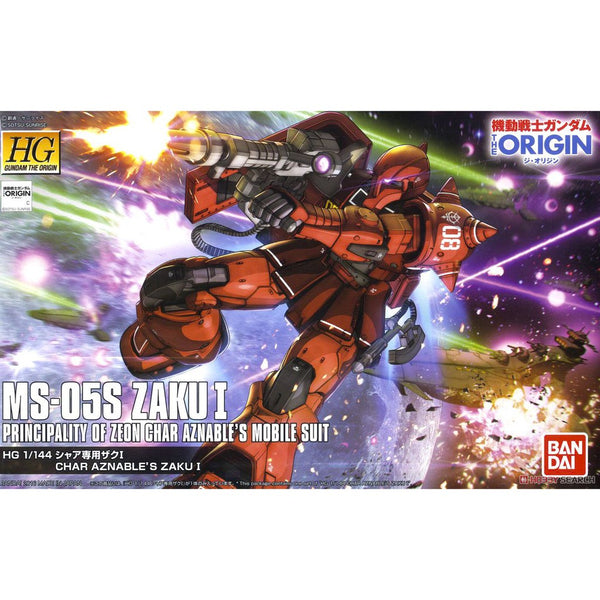 HG 1/144 Ms-05S Char Aznable’S Zaku I - Model Kit Articulado - Bandai