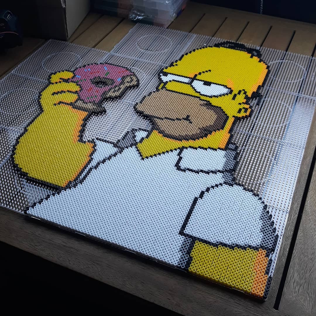 Pack Homero Simpson (6.500 Piezas) + 15 Placas Cuadradas 5mm