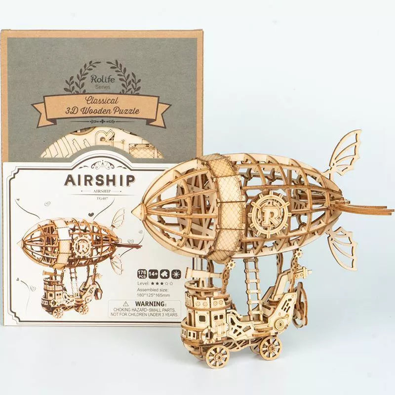 Airship - Rompecabezas 3D - Maqueta de Madera Rolife