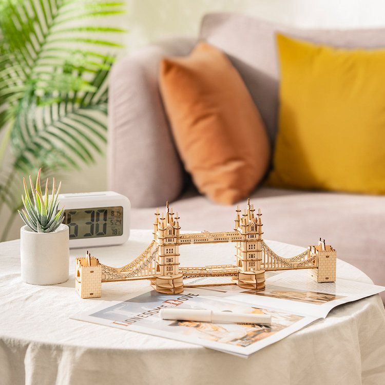 Tower Bridge - Rompecabezas 3D - Maqueta de Madera Rolife