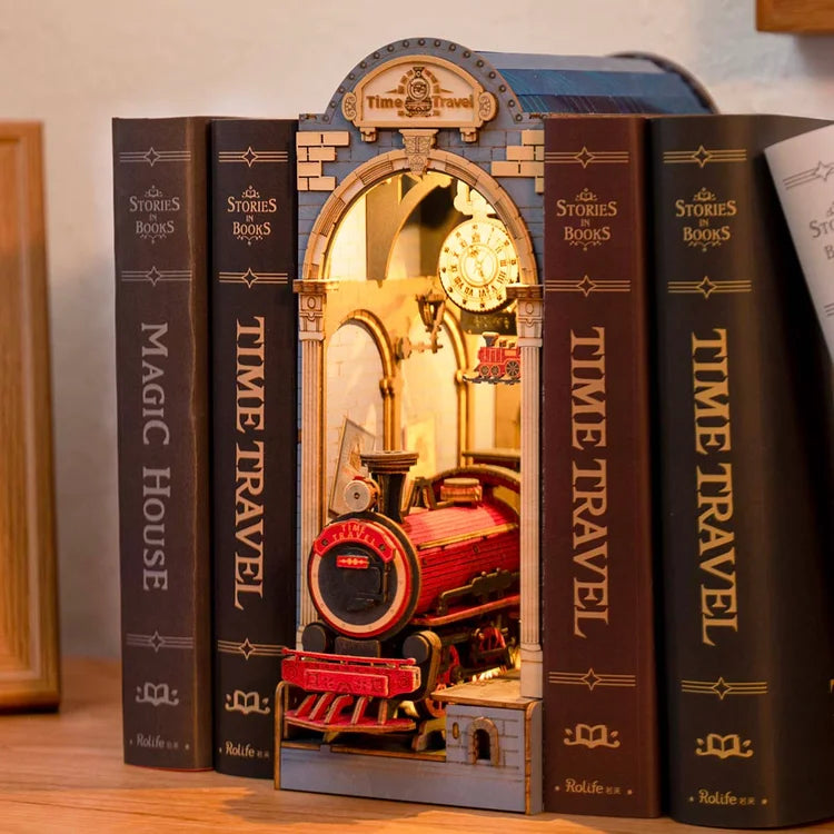 Time Travel - Sujeta Libros - Maqueta Rolife