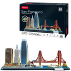LED San Francisco City - Architecture Model - Rompecabezas 3D