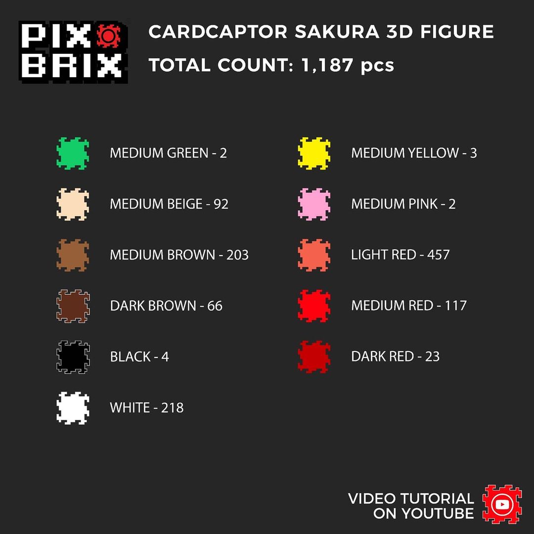 Sakura Card Captor Armable 3D  - Pix Brix