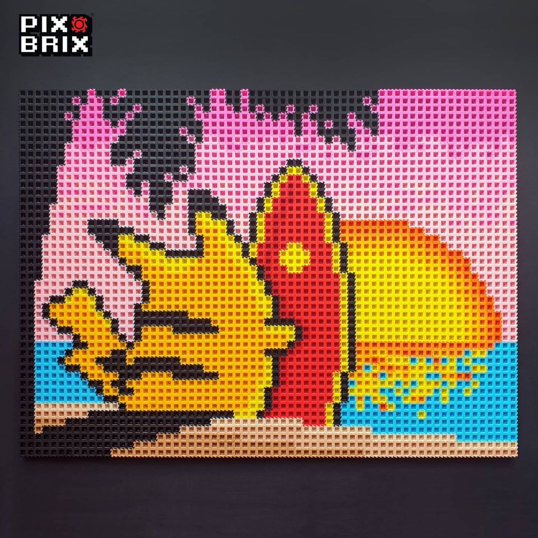 Surfing Pikachu Puzzle 2D - 38,6 x 51,8cm - Pokemon - Pix Brix