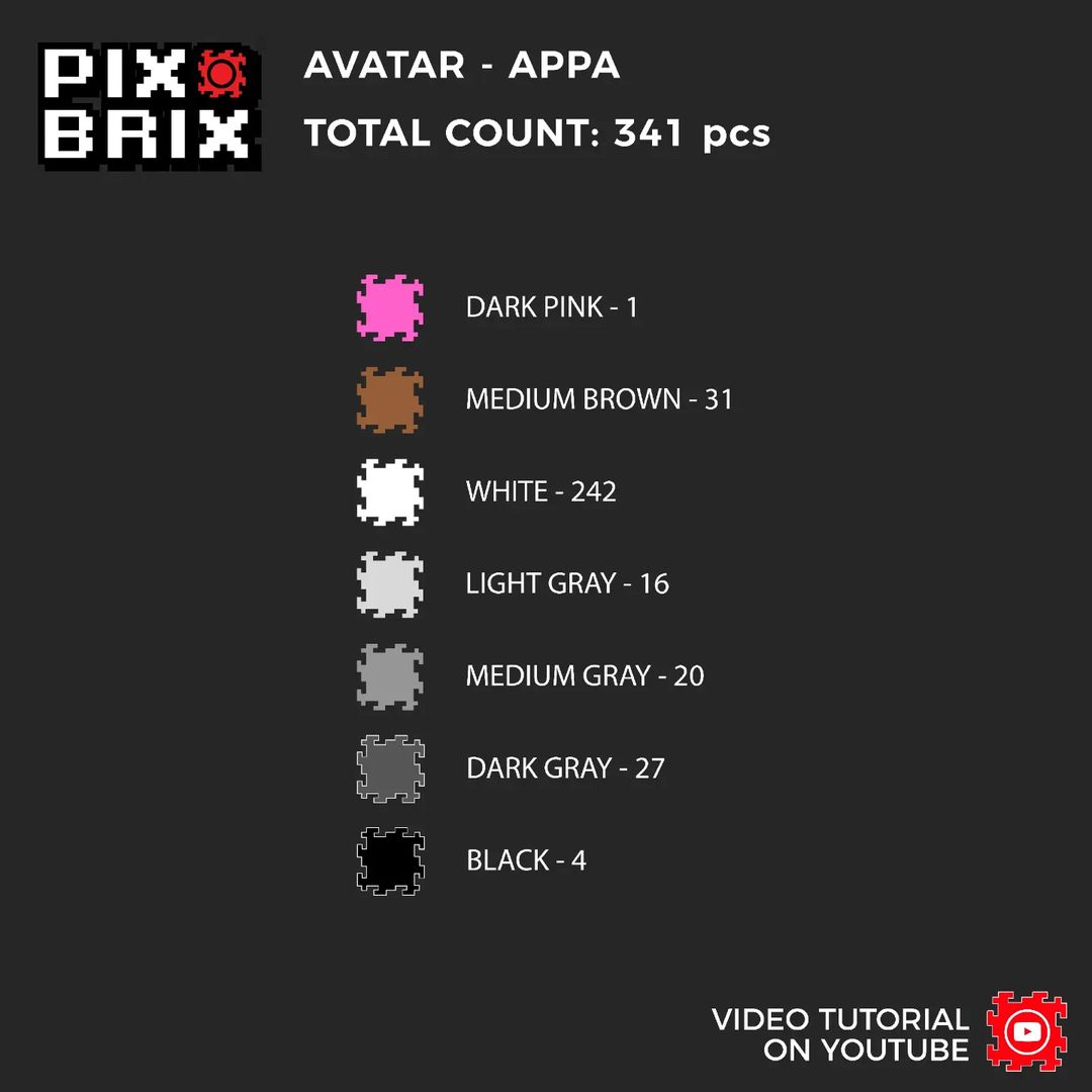 Appa Armable 3D - Avatar - Pix Brix