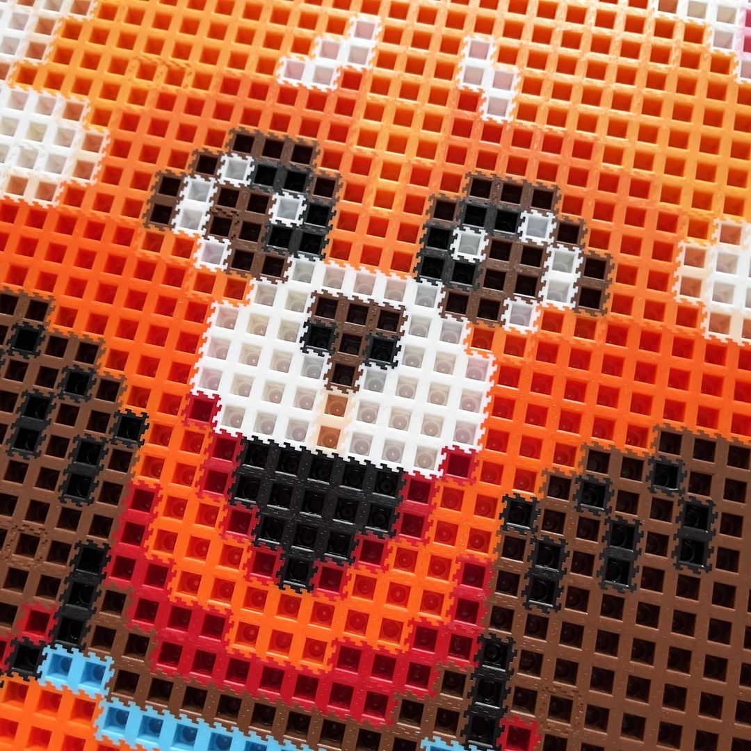 Meilin Panda Puzzle 2D - 30.3 x 29.5cm - Turning Red - Pix Brix