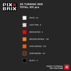 Meilin Panda - Armable 3D - Turning Red - Pix Brix