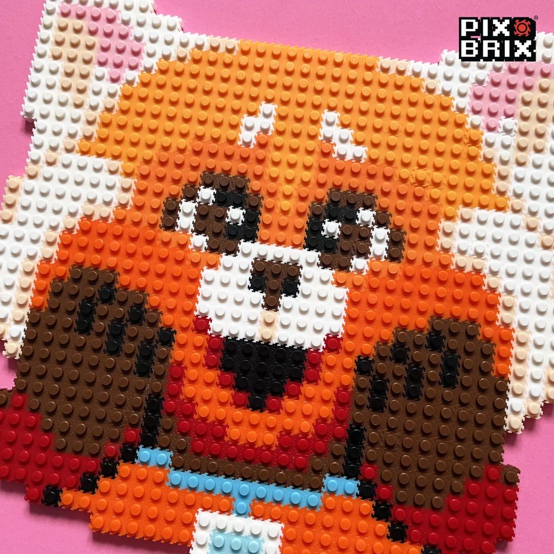 Meilin Panda Puzzle 2D - 30.3 x 29.5cm - Turning Red - Pix Brix