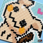 Mimikyu Puzzle 2D - 25.5 x 25.5cm - Pix Brix